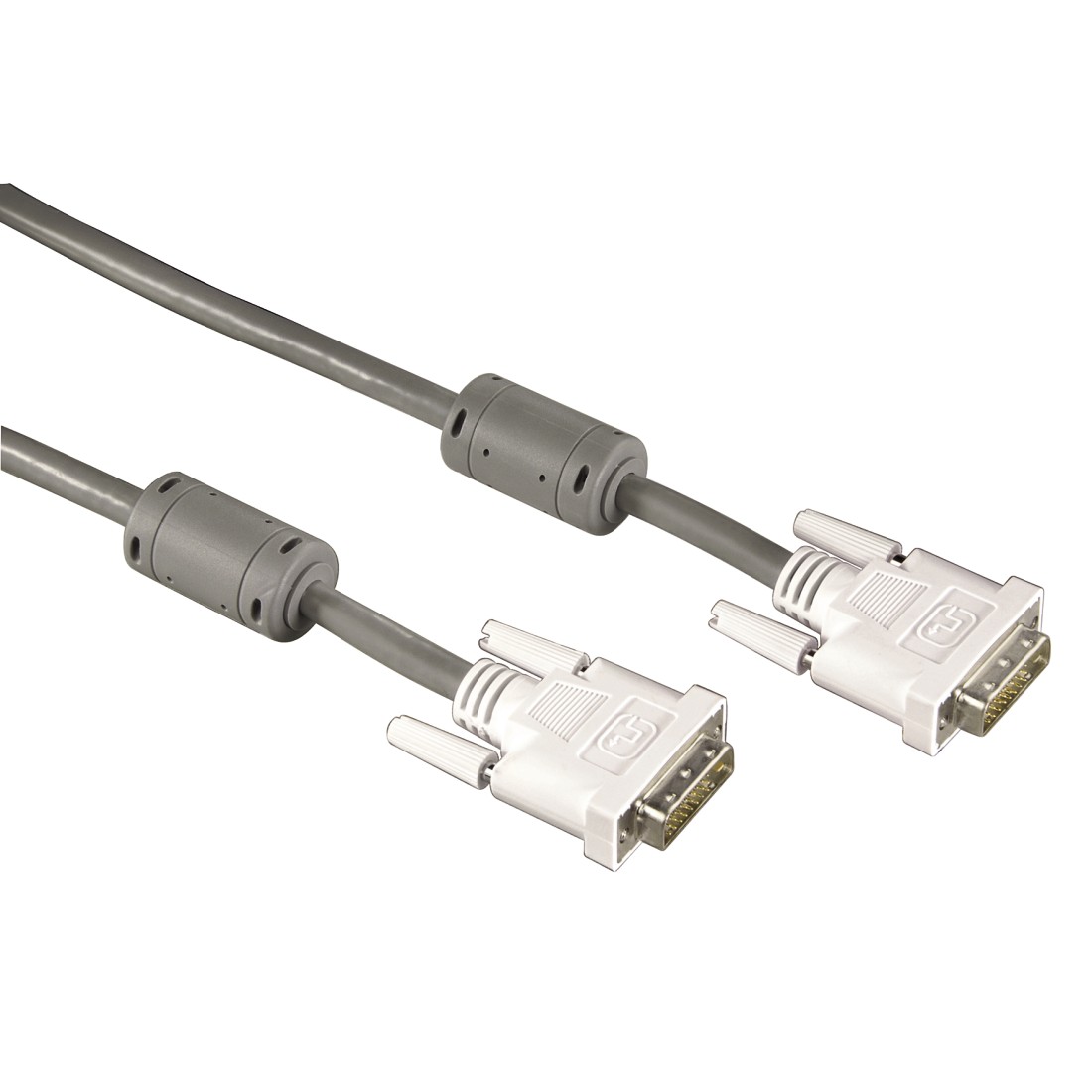 kenable DVI-D Dual Link with Ferrite Cores Male to Male Cable Gold 1m