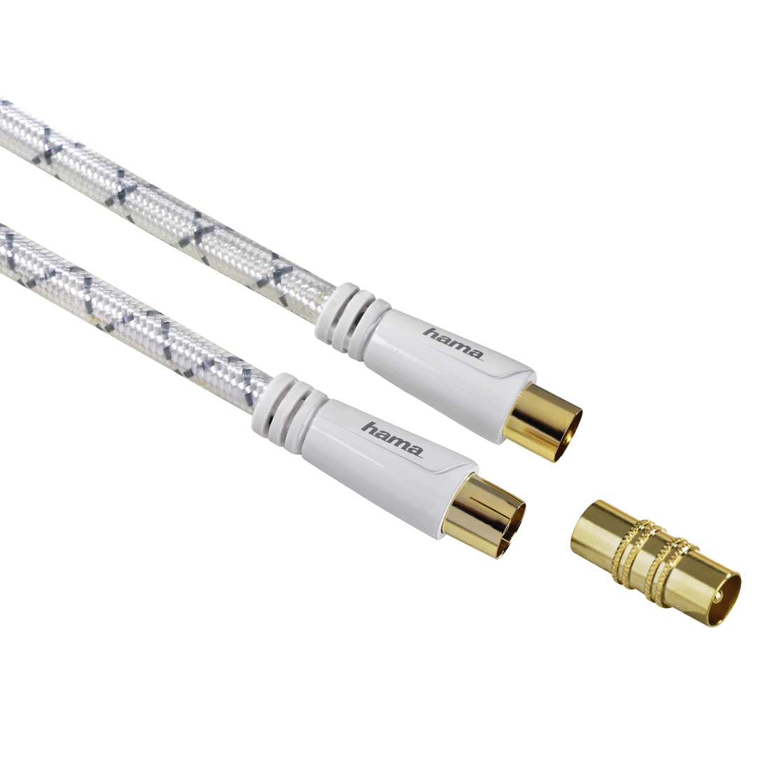 Hama Antenna Cable coax plug/coax socket 3 m 85 dB White