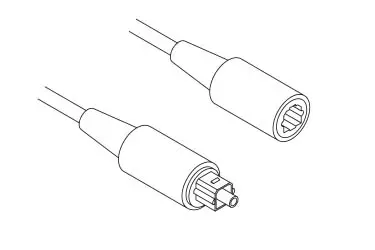 Zeichnung  der Zwei Optischen-Kabel-Anschlüsse