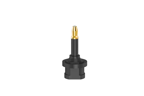 optischer Adapter mit goldener Spitze