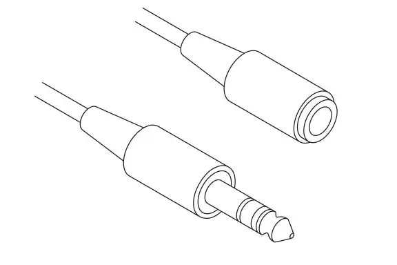 Zeichnung der Klinken-Kabel-Enden