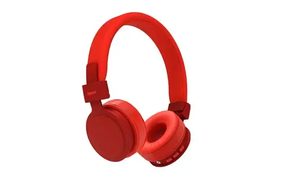 roter On-Ear-Kopfhörer von Hama