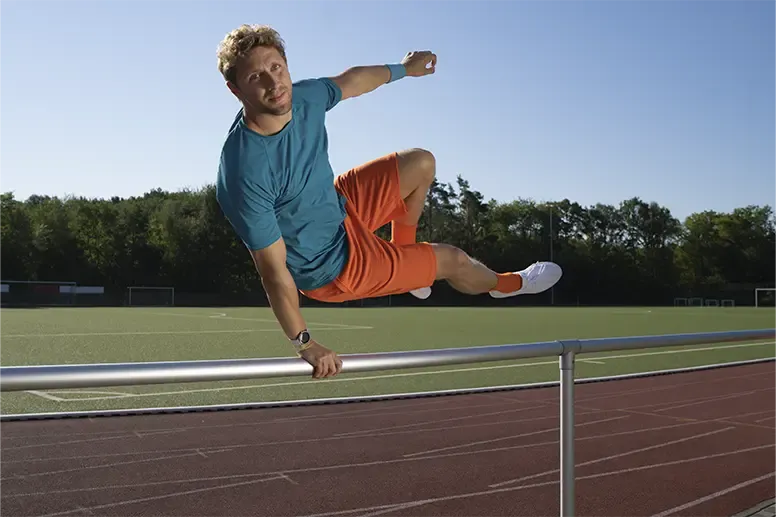 Person beim Sport. 