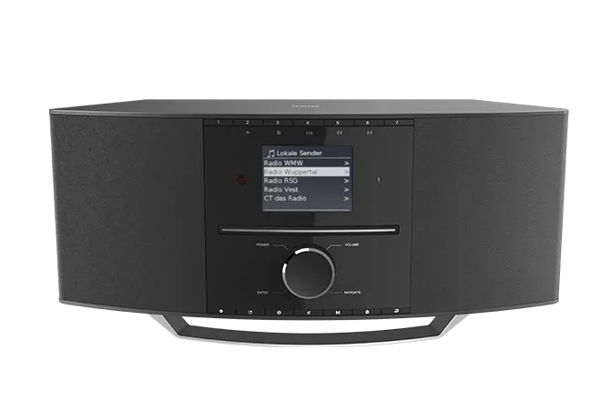 Das Bild zeigt ein DAB+-Radio.