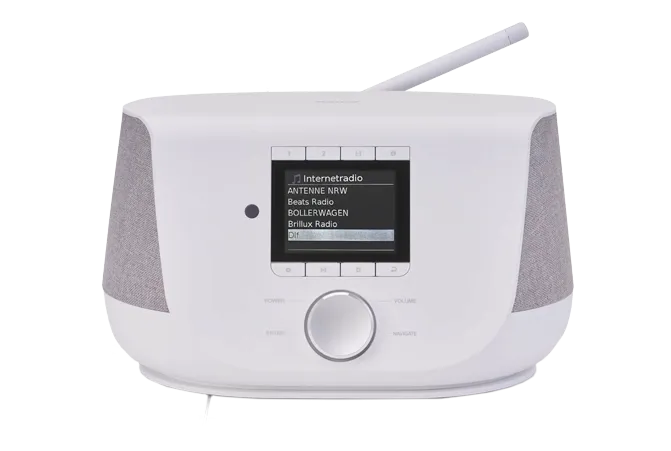 Weißer Digitalradio von Hama