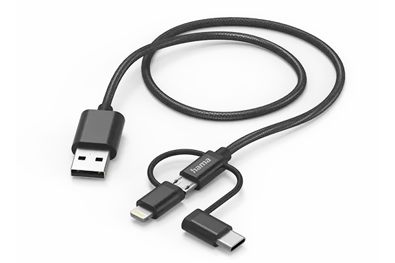 3in1-Ladekabel von Hama