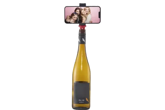 Handyhalterung für Flasche