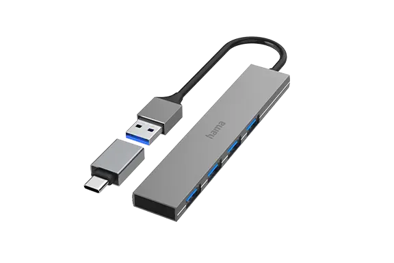 USB-Hub mit USB-C Adapter von Hama
