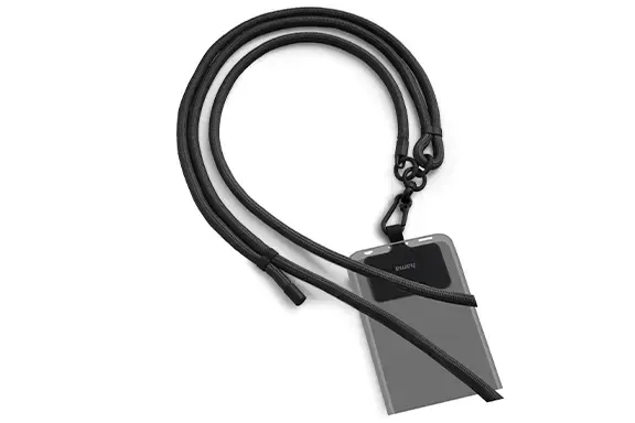 Smartphone mit Handyband zum Umhängen