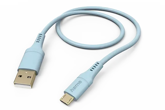 blaues Schnellladekabel