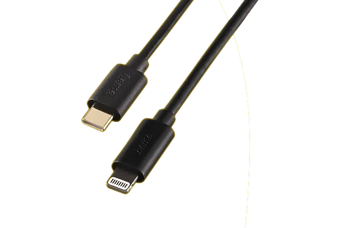 Schwarzes Handyladekabel von Hama