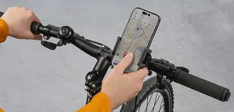 Handy am Fahrradlenker