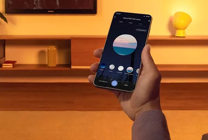 Licht steuern über das Handy.