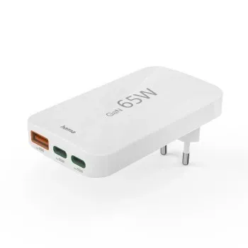 Hama Schnellladegerät mit 65 Watt und verschiedenen Ports.