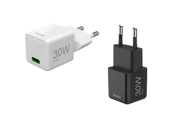 Zwei 30 Watt Schnellladegeräte von Hama